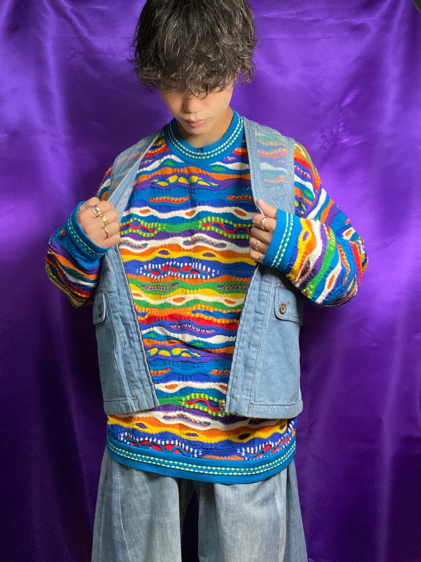 COOGI 90s 3D Crew Neck Knit