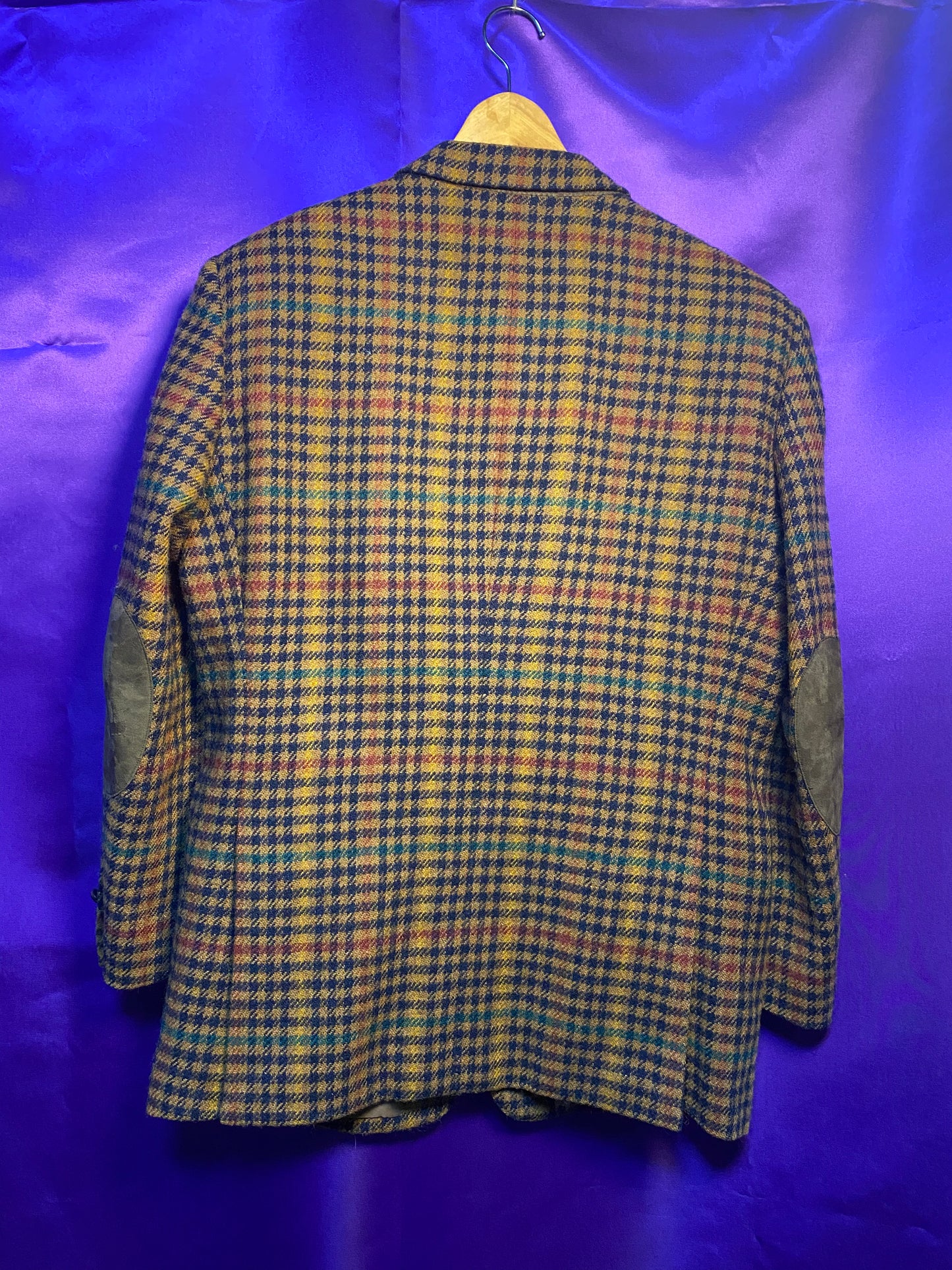 DAKS 2B Check Pattern Tweed Tailored Jacket