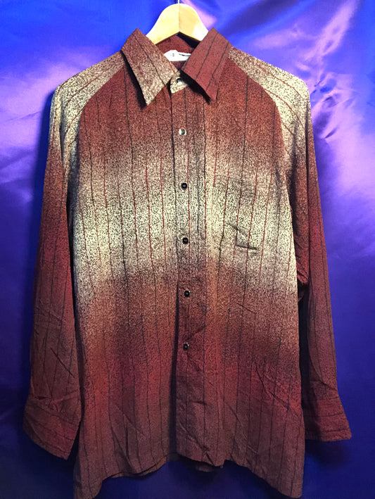 Stripe×Animal Pattern L/S Shirt